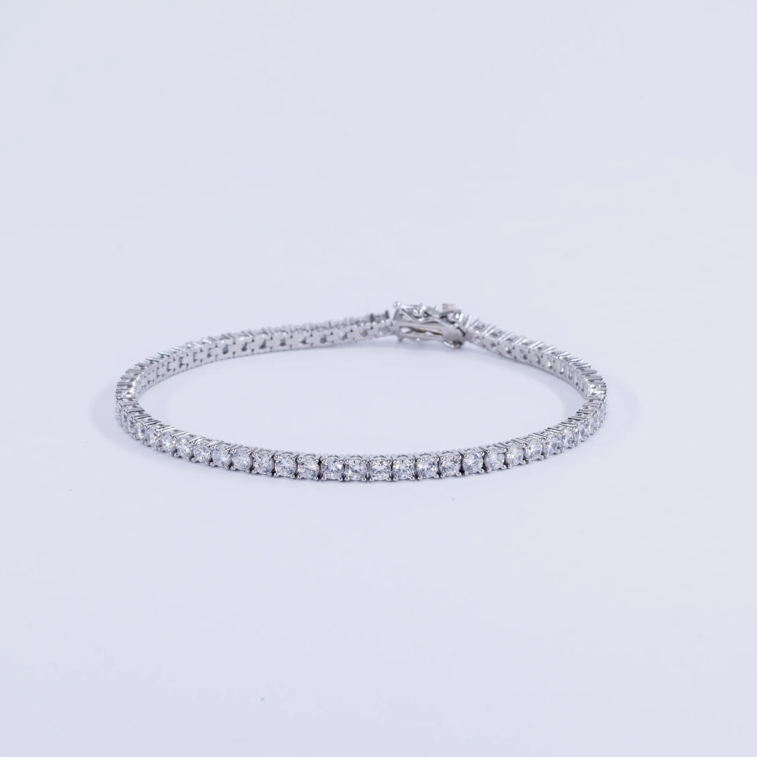 Sterling silver tennis bracelet - Image 3