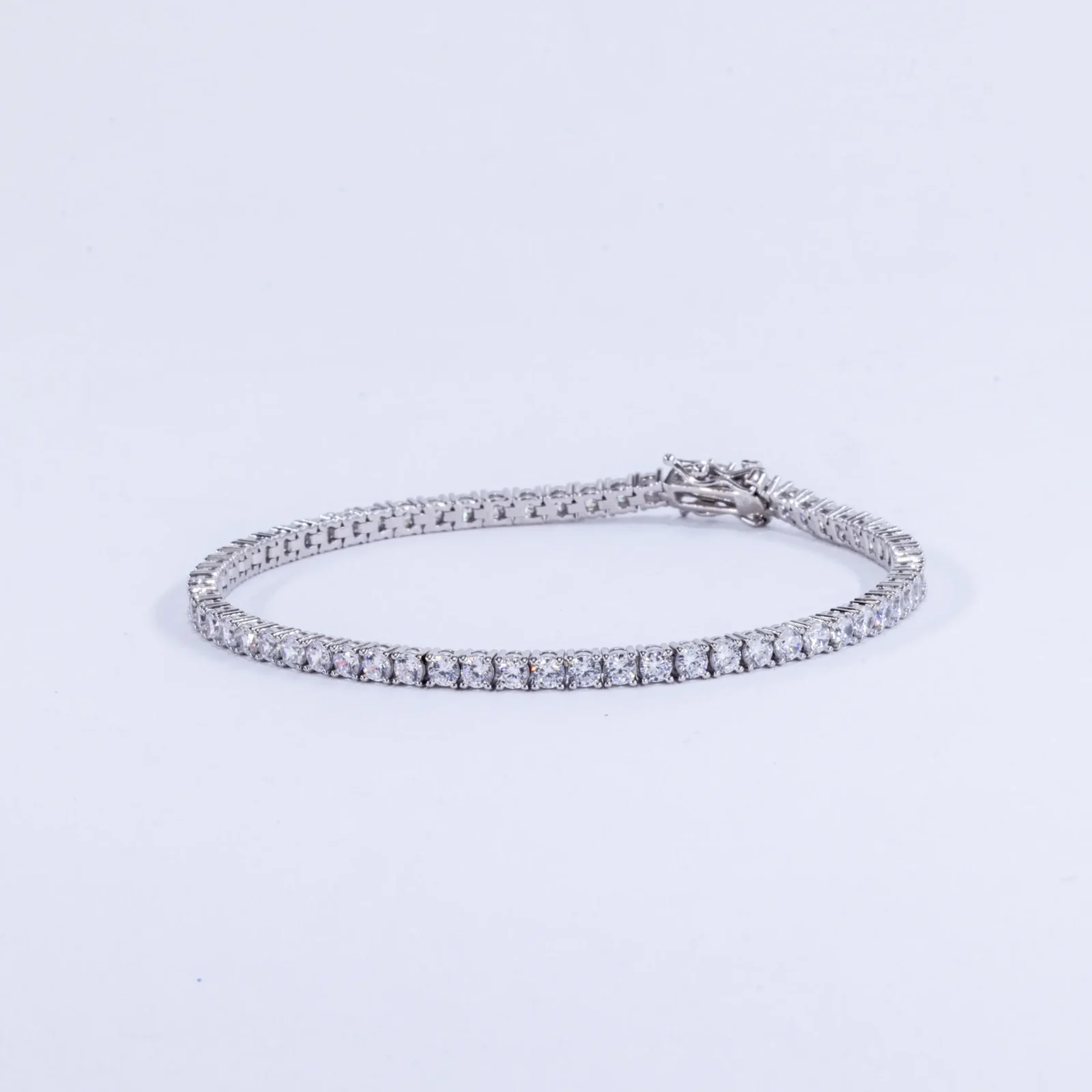 Sterling silver tennis bracelet