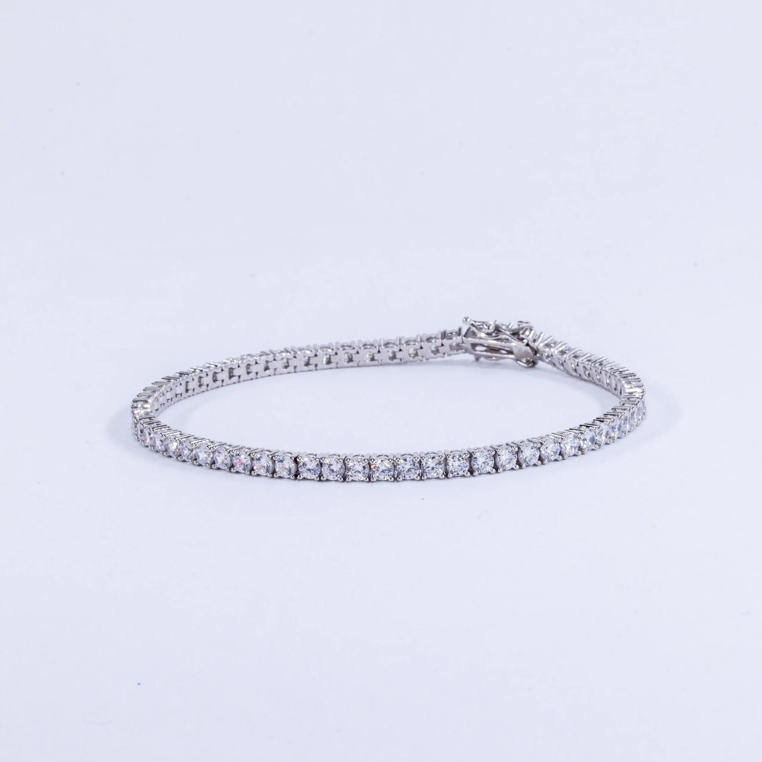 Sterling silver tennis bracelet