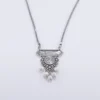 Sterling silver necklace with pearl