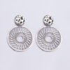 Sterling silver round earring