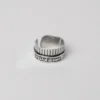 Silver Ring Engraved with “جمل حياتك قصه تستحق ان تروى”