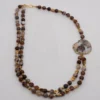 Agate "bedswany" with hematite stone -Necklace  can be made with the same agate