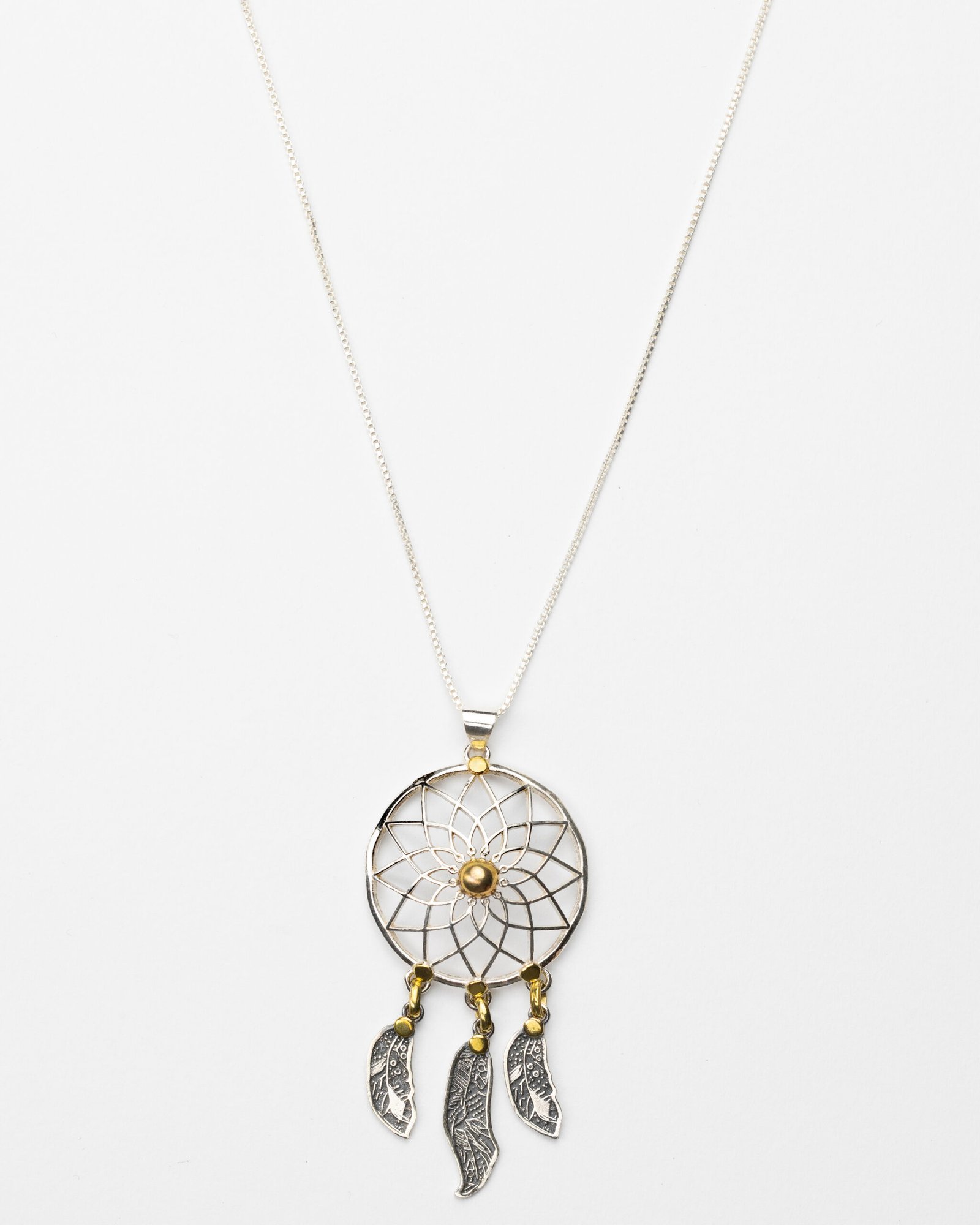 Silver dreamcatcher pendant - Image 2
