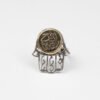 Silver ring  Engraved with “يا فرح قلبي  ”
